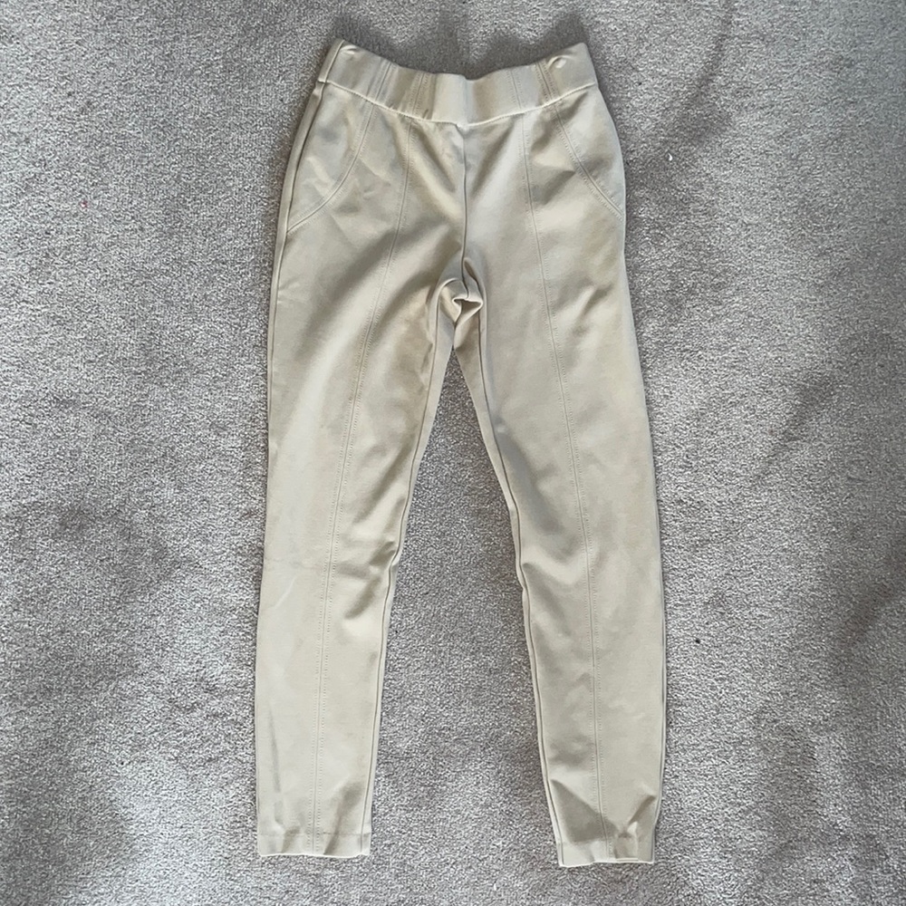 Thalian Beige Straight Leg Dress Pants Size XS